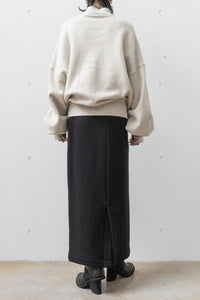 tous les deux ensemble/Brushed Lining High Neck Sweat