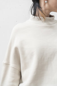 tous les deux ensemble/Brushed Lining High Neck Sweat