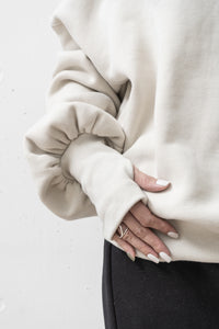 tous les deux ensemble/Brushed Lining High Neck Sweat