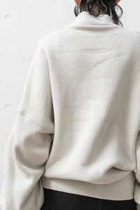 tous les deux ensemble/Brushed Lining High Neck Sweat