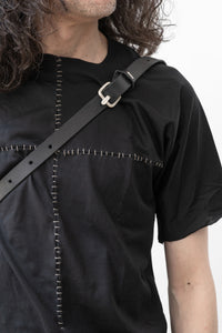 m.a+/BY210+++ SY1,0 small zig zag belt bag w/silver crosses