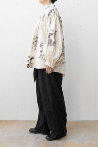 Aleksandr Manamis/JARDIN VERT PUFF RUFFLE SHIRT (Femme)