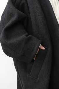 tous les deux ensemble/Wool Collarless Coat