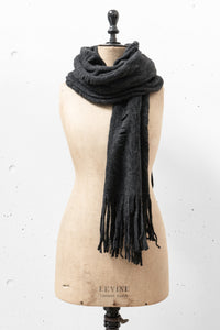 ISABEL BENENATO/Yak knit scarf