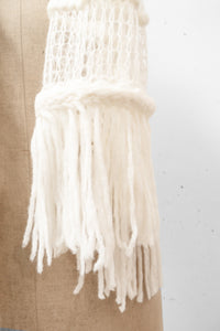 ISABEL BENENATO/Alpaca and mohair knit scarf