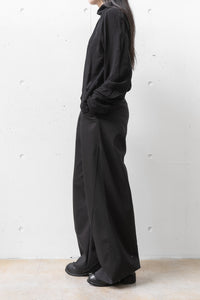 thom/krom Chiffon Shirring High Neck Shirt (Femme)