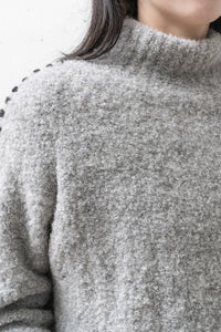 thom/krom Alpaca Stitch High Neck Sweater (Femme)