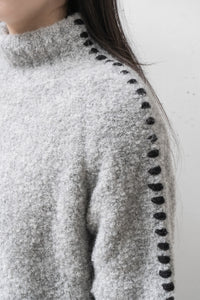 thom/krom Alpaca Stitch High Neck Sweater (Femme)