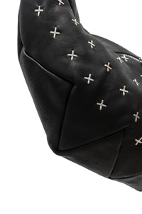 m.a+/BY210+++ SY1,0 small zig zag belt bag w/silver crosses