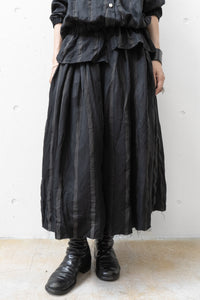 Aleksandr Manamis/WASHED STRIPE PLISSÉ SKIRT (Femme)