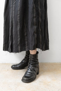 Aleksandr Manamis/WASHED STRIPE PLISSÉ SKIRT (Femme)