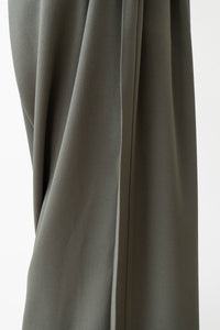 tous les deux ensemble/Back Satin Crepe High Waist Tuck Pants