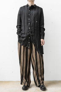 Aleksandr Manamis/BIAS COLLAR STRIPE SHIRT (Homme)