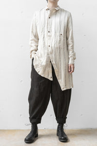 Aleksandr Manamis/BIAS COLLAR STRIPE SHIRT (Homme)