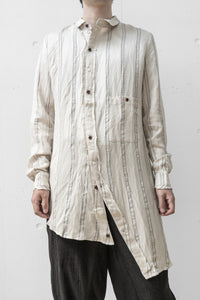 Aleksandr Manamis/BIAS COLLAR STRIPE SHIRT (Homme)