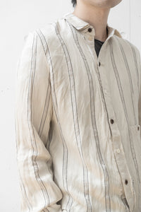 Aleksandr Manamis/BIAS COLLAR STRIPE SHIRT (Homme)