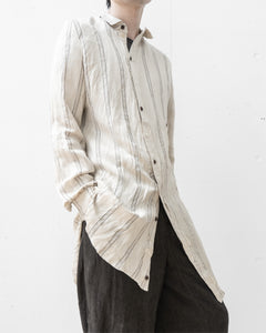 Aleksandr Manamis/BIAS COLLAR STRIPE SHIRT (Homme)