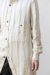 Aleksandr Manamis/BIAS COLLAR STRIPE SHIRT (Homme)