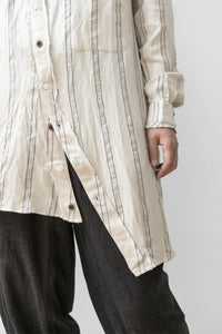 Aleksandr Manamis/BIAS COLLAR STRIPE SHIRT (Homme)