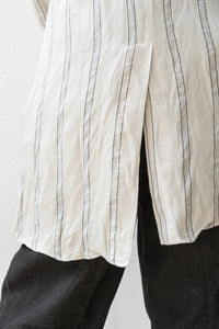 Aleksandr Manamis/BIAS COLLAR STRIPE SHIRT (Homme)