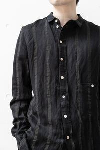 Aleksandr Manamis/BIAS COLLAR STRIPE SHIRT (Homme)