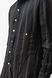 Aleksandr Manamis/BIAS COLLAR STRIPE SHIRT (Homme)