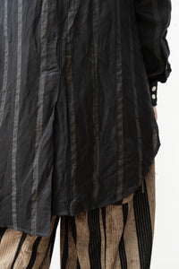 Aleksandr Manamis/BIAS COLLAR STRIPE SHIRT (Homme)