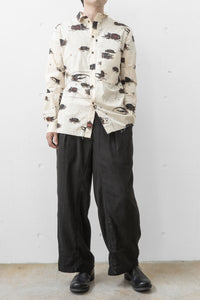 Aleksandr Manamis/PANEL DETAIL BEETLE SHIRT (Homme)