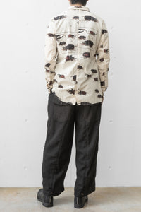 Aleksandr Manamis/PANEL DETAIL BEETLE SHIRT (Homme)