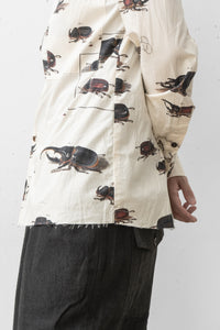 Aleksandr Manamis/PANEL DETAIL BEETLE SHIRT (Homme)