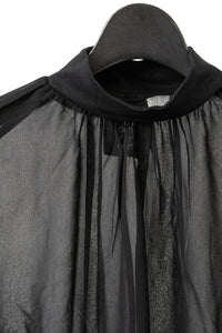 thom/krom Chiffon Shirring High Neck Shirt (Femme)