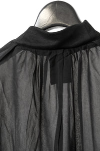 thom/krom Chiffon Shirring High Neck Shirt (Femme)