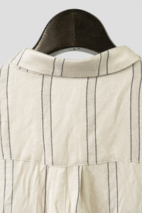 Aleksandr Manamis/BIAS COLLAR STRIPE SHIRT (Homme)