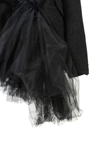 MARC LE BIHAN/VESTE SPENCER FAUX CUL TULLE