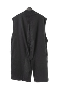 tous les deux ensemble/Homespun Collarless Vest