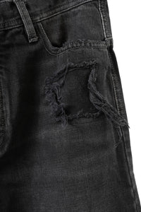 NICOLAS ANDREAS TARALIS/Nirvana Wash Aged Denim Straight Cut Jean