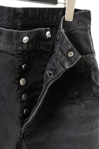 NICOLAS ANDREAS TARALIS/Nirvana Wash Aged Denim Straight Cut Jean