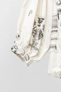 Aleksandr Manamis/JARDIN VERT PUFF RUFFLE SHIRT (Femme)