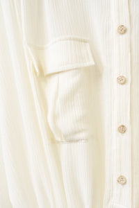 tous les deux ensemble/Chemise en crêpe rayée
