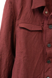 K'ANG/BACK SPLIT 2 FRONT POCKET SHIRT JACKET