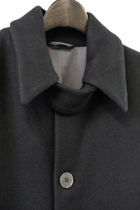 K'ANG/OVERSIZE SINGLE BREASTED WITH COLLAR CLOSER COAT