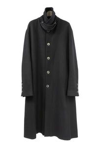 K'ANG/OVERSIZE SINGLE BREASTED WITH COLLAR CLOSER COAT