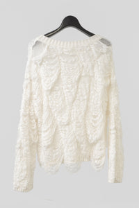 ISABEL BENENATO/Destroyed boxy jumper (Femme)