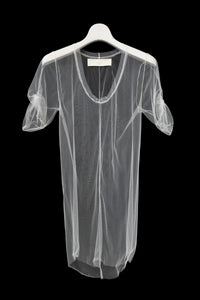 MARC LE BIHAN/SHORT SLEEVE TULLE TWIST T-SHIRT