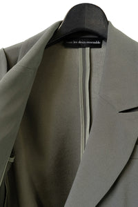 Tous les deux ensemble/Back Satin Crepe Double Breasted Jacket（背缎绉双排扣夹克