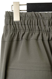 Tous les deux ensemble/Back Satin Crepe High Waist Tuck Pants