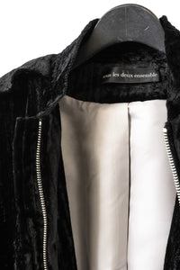 tous les deux ensemble/Crushed Velor Zip Up Blouson