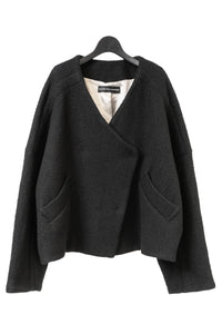 tous les deux ensemble/Wool Collarless Blouson