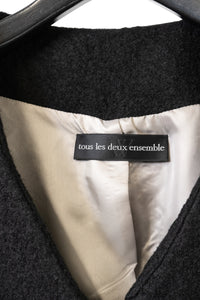 tous les deux ensemble/Wool Collarless Blouson