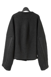 tous les deux ensemble/Wool Collarless Blouson